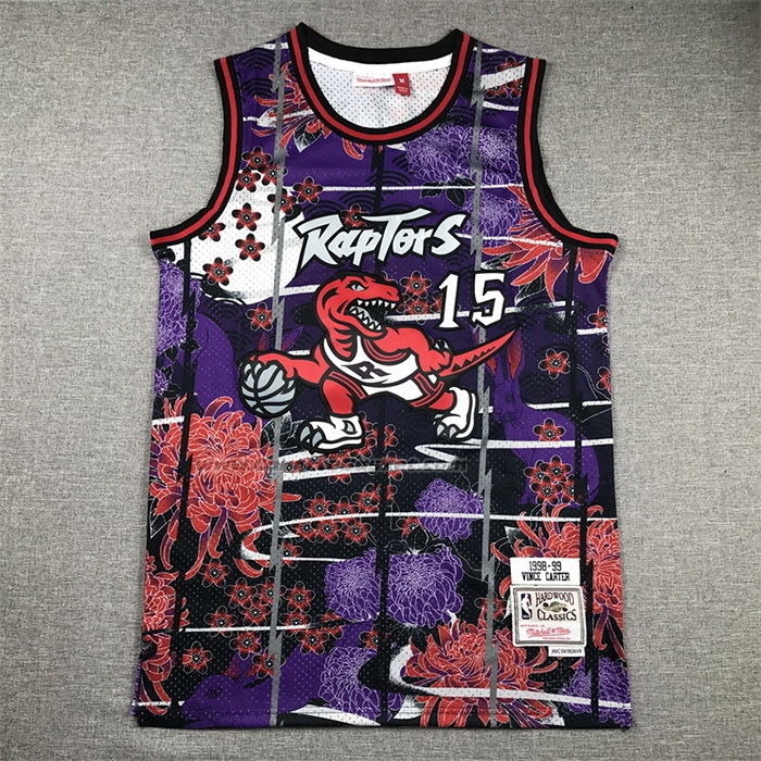 Maglia Toronto Raptors Vince Carter #15 Mitchell & Ness Lunar New Year Viola